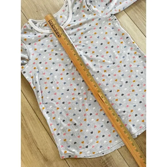 Cuddle Duds XS Gray Hearts Pajama Set Soft Ribbed Henley Joggers Pockets - Picture 14 of 16